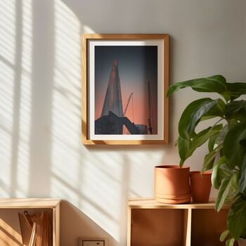 London Shard At Sunset Art Print A4, 3 of 3