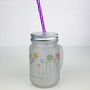 Personalised Flowers Frosted Mason Jar, thumbnail 4 of 6
