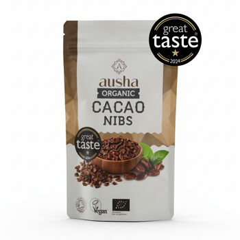Organic Cacao Nibs 200g Great Taste Award 2024 UK Certified Organic By Soil Association, 2 of 12