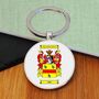 Personalised Key Ring With Coat Of Arms Surname Gift, thumbnail 4 of 7