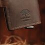 Personalised Leather Slim Pop Up Wallet, thumbnail 2 of 7