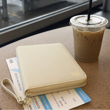 Personalised Faux Leather Travel Documents Folder, 11 of 12