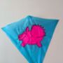 Flying Pig Kite. Handmade Easy Flying Kite, thumbnail 1 of 8