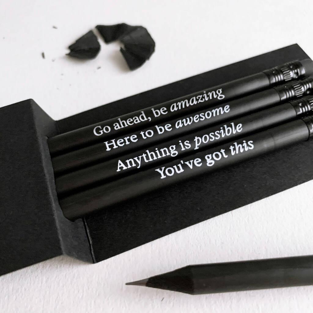 Motivational Quote Pencil Set, 1 of 8