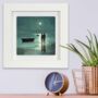 Nocturne's Reflection Framed Ceramic Art Tile, thumbnail 10 of 10