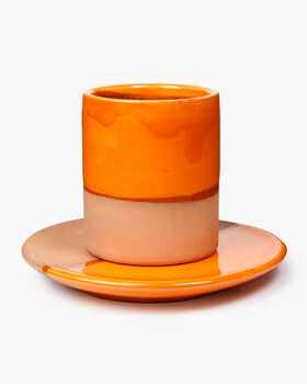 Handmade Ceramic Espresso Cup And Saucer, 2 of 10