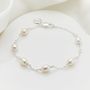 Girls Sterling Silver First Pearl Gift Set, thumbnail 2 of 8