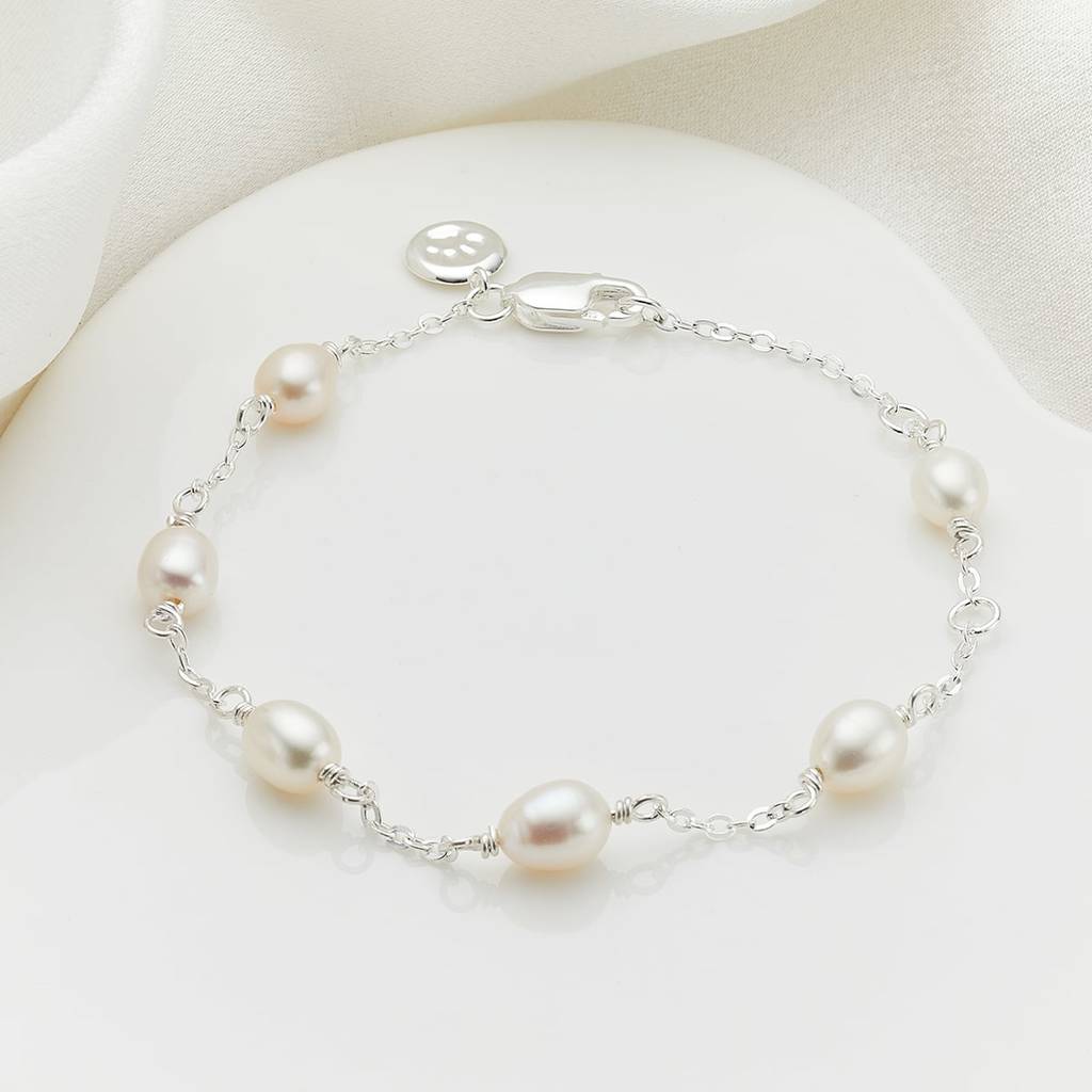 Girls Sterling Silver First Pearl Gift Set By Molly Brown London ...