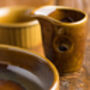 Rich Toffee Coloured Dining Plates, thumbnail 4 of 7
