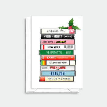 Personalised Cassette Tape Christmas Cards, 5 of 5