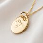 Personalised Gold Plated Sterling Silver June Birthstone Alexandrite Pendant Necklace, thumbnail 6 of 11