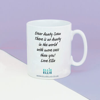 'Auntitude Like A Normal Aunty But With More Sass' Mug, 3 of 6