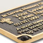 Personalized Brass Cross Or Angel Memorial Gift Plaque, thumbnail 1 of 6