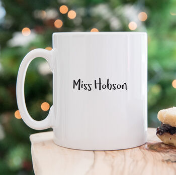Tea In Teacher Christmas Mug, 2 of 2