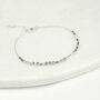 One Day At A Time Morse Code Bracelet In Sterling Silver 925, thumbnail 3 of 8