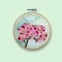 Cherry Blossom Embroidery Kit, thumbnail 1 of 9