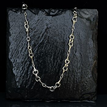 Silver Or Gold Personalised Snaffle Bit Necklace, 8 of 10