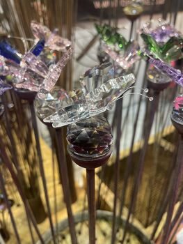 Crystal And Steel Butterfly Garden Stake, 11 of 12