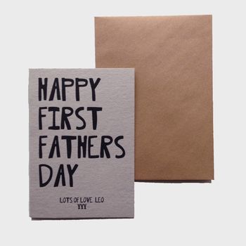 Personalised First Fathers Day Card, 2 of 2