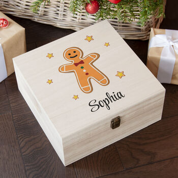 Personalised Gingerbread Man Christmas Eve Box, 3 of 12