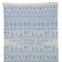 Personalised Lambswool People Baby Blanket Cream/Blue, thumbnail 3 of 5