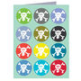 Mini Skulls Greetings Card, thumbnail 2 of 4