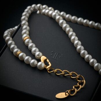 Men's 6mm Shell Pearl Necklace, 4 of 12