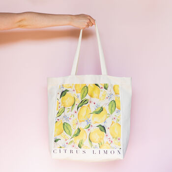 Citrus Limon Tote Bag, 5 of 6
