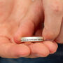 Periphery Message Personalised Silver Ring, thumbnail 1 of 12