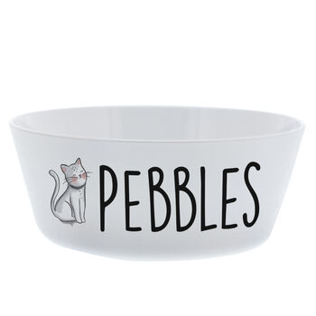 Personalised Scribble Cat Bowl, 2 of 3