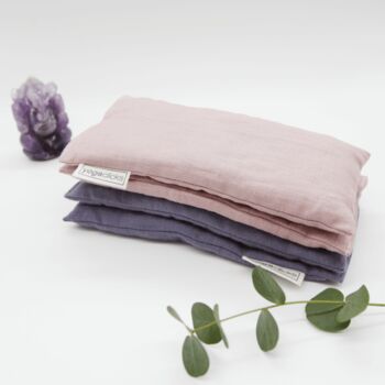 Linen And Lavender Neck Pillow And Plain Eye Pillow, 8 of 8