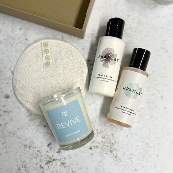 Spa Wellness Bath, Body And Candle Natural Gift Set, 2 of 9