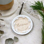 Personalised First Christmas Tree Decoration Wreath, thumbnail 1 of 4