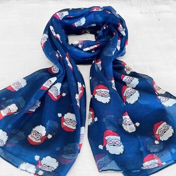 Vintage Santa Print Scarf, 3 of 8