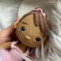 Handmade Crochet Ballerina Doll, Amigurumi Toy, thumbnail 4 of 7
