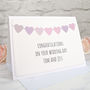 'Wedding Bunting' Handmade Wedding Card, thumbnail 3 of 3