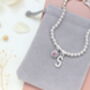 Personalised Initial And Birthstone Charm Bracelet, thumbnail 4 of 10