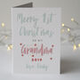 Personalised First Christmas As My Grandma Card, thumbnail 2 of 2