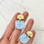 Luiza Cracked Tile Earrings, thumbnail 2 of 3