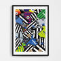 Newcastle United Football Shirt Mash Up Print, thumbnail 2 of 3