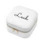 Personalised White Travel Jewellery Case, thumbnail 6 of 6