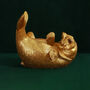 G Decor Fish Elegant Brass Shape Bottle Holder In Gold, thumbnail 4 of 5