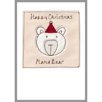 Personalised Polar Bear 1st Christmas Card Girl Or Boy, 8 of 10