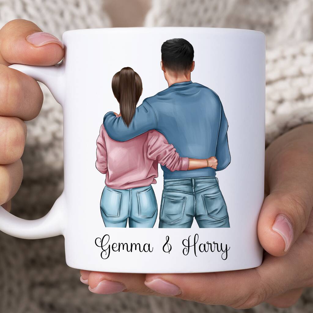 Customisable Couples Mug By Doodlecardsboutique 3265