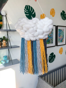 Personalised Colourful Cloud Wall Hanging, 6 of 10