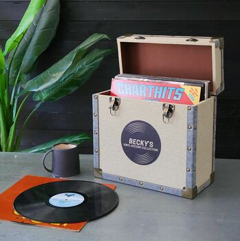 Personalised Vinyl Record Storage Case, 3 of 8