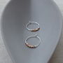 Petite Rose Gold Vermeil And Sterling Silver Hoops, thumbnail 9 of 12