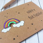 Personalised Bright Rainbow Happy Birthday Card, thumbnail 3 of 8