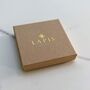 Square Cushion Lapis Lazuli Gold Plated Necklace, thumbnail 4 of 5