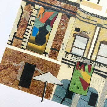 'Royal Academy, London' Recycled Paper Collage Print, 3 of 4